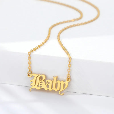 Baby Name Necklace | Custom Name Necklace | lilpuckers